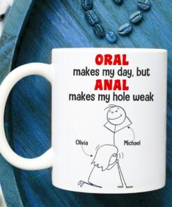 Thanks For All The Orgasms Valentine Mug, Mug Customised With Name, Naughty Valentines Mug, Valentine's For Him