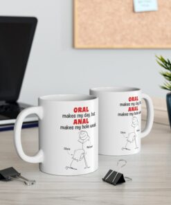 Thanks For All The Orgasms Valentine Mug, Mug Customised With Name, Naughty Valentines Mug, Valentine's For Him