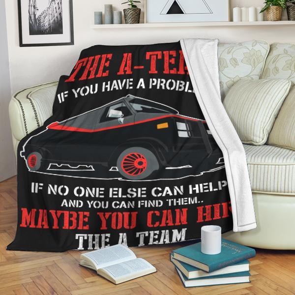 The A Team Van Blanket Gift for Family, Kid, Parent