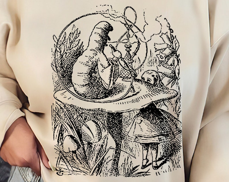 The Caterpillar Parody Alice In Wonderland Psychedelic Cool Gift T Shirt, Disney Matching Family Shirt