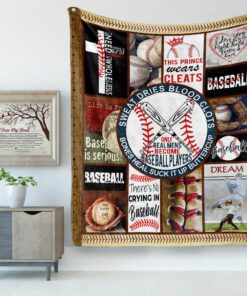 There'S No Crying In Baseball Fleece Blanket - Gift Ideas For Baseball Boyfriend