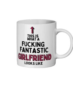 This Is What A Fucking Fantastic Girlfriend Looks Like Mug, Girlfriend Gift Anniversary Valentines Day Birthday