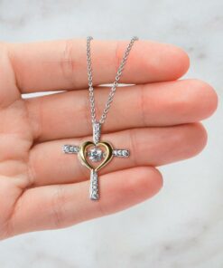 To My Daughter Cross Dancing Necklace, Whenever You Feel Inadequate, Best Birthday Gifts, Inspirational Gifts, Message Card Jewelry From Mom
