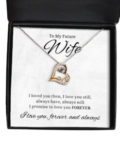 To My Future Wife Love Dancing Necklace Birthday Gifts, Valentines Day Gifts For Wife