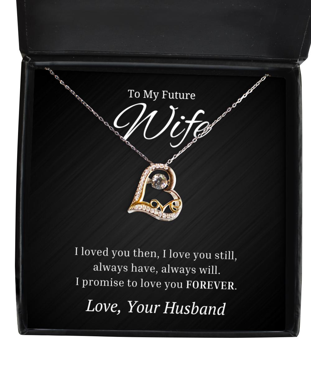 To My Future Wife Love Dancing Necklace Birthday Gifts, Valentines Day Gifts From Husband