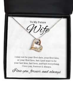 To My Future Wife Love Dancing Necklace, I May Not Be Your First Date, Birthday Gifts, Valentines Day Gifts For Wife