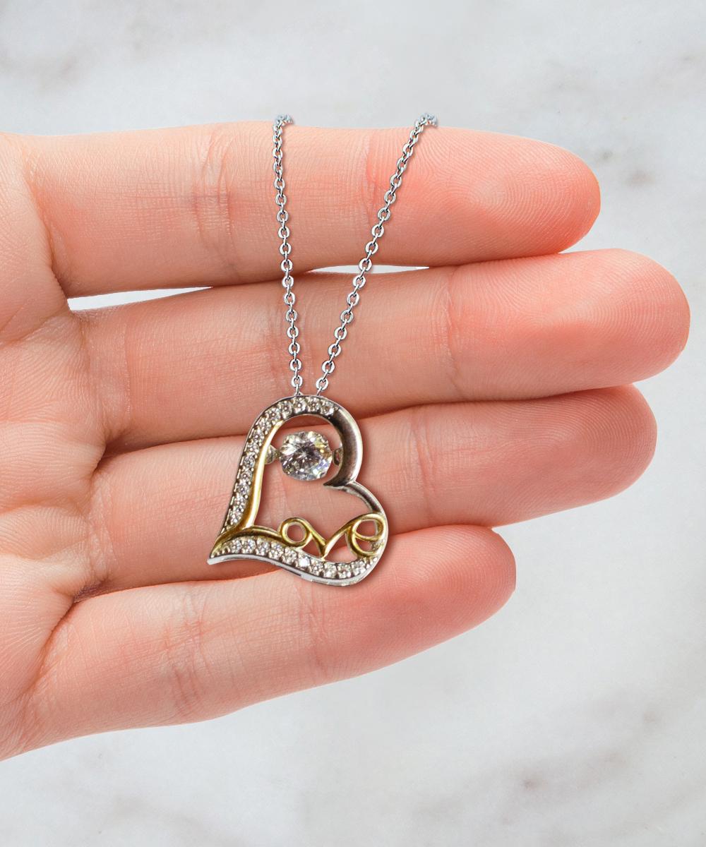 To My Gorgeous Wife Love Dancing Necklace Birthday Gifts, Valentines Day Gifts For Wife