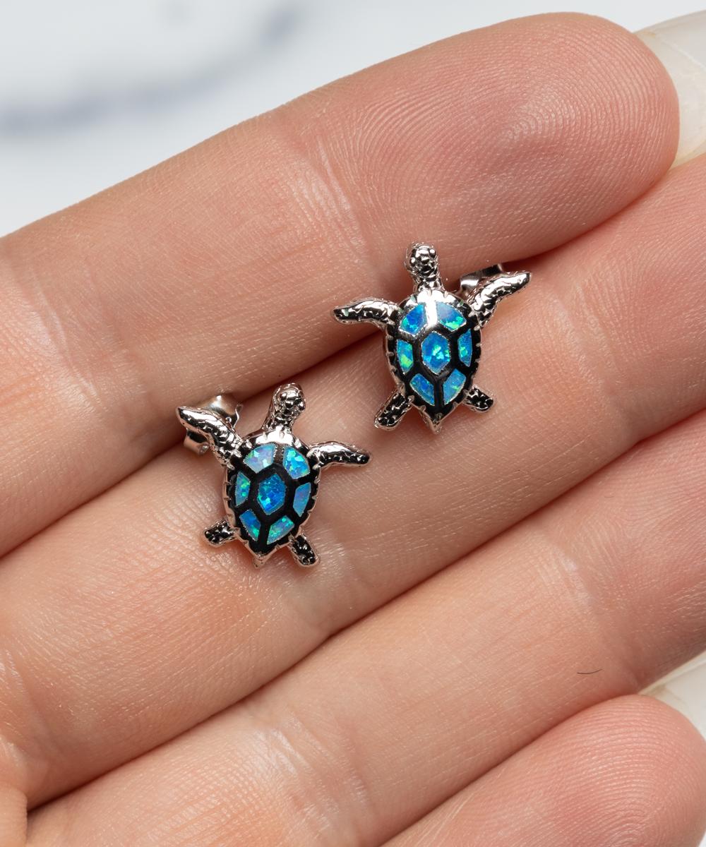 To My Gorgeous Wife Turtle Earrings, If There Ever Comes A Day - Birthday, Engagement, Wedding, Valentines Day Gifts From Your Husband - Image 2