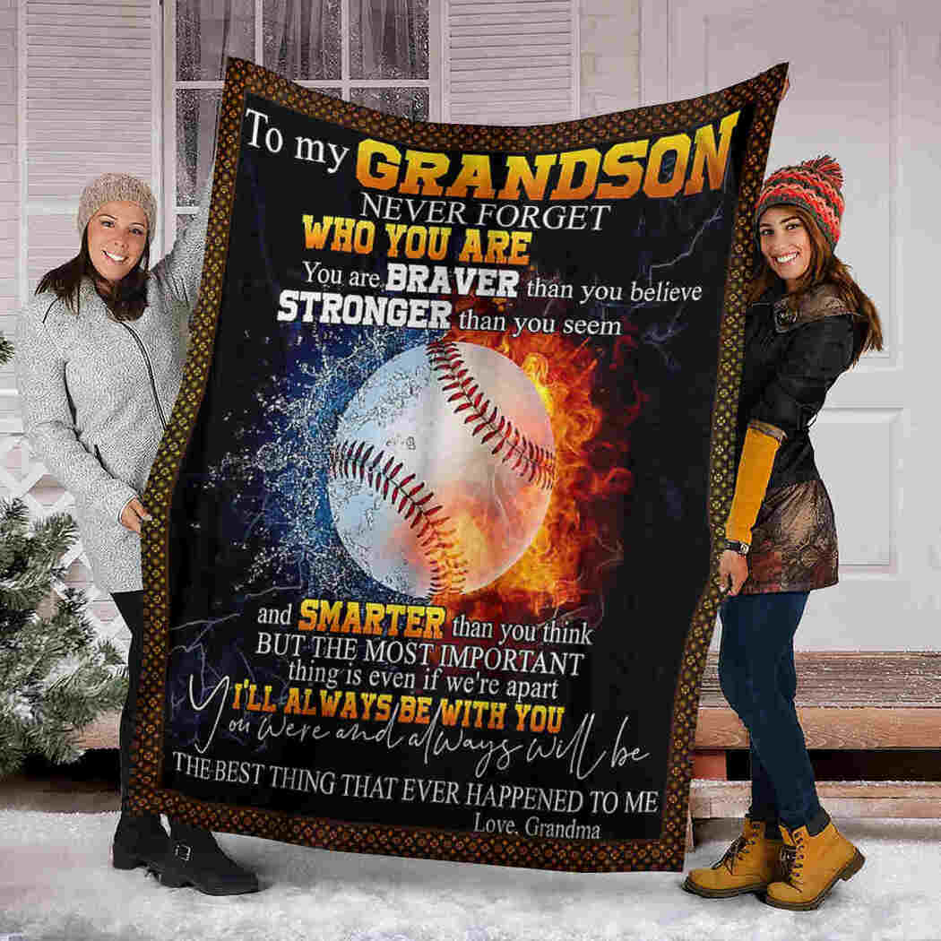 To My Grandson – Baseball Hot & Cool- Baseball'S Lover Gift