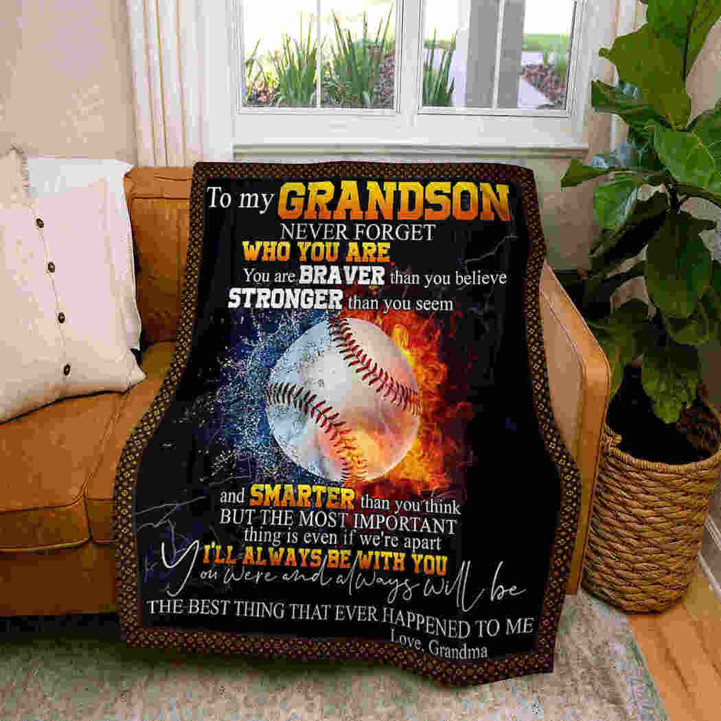 To My Grandson – Baseball Hot & Cool- Baseball'S Lover Gift