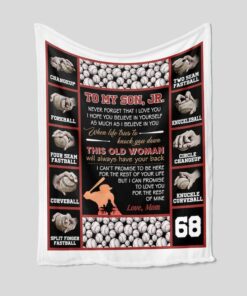To My Son Blanket, Baseball Blanket, Blanket For Son, Blanket For Gift