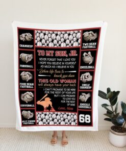 To My Son Blanket, Baseball Blanket, Blanket For Son, Blanket For Gift