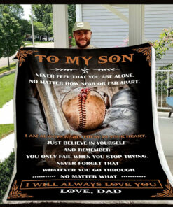 To My Son Blanket Gift Amazing Dad To Son, Gift For Son