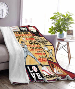 To My Son Blanket Gifts,Son Birthday Gifts In Baseball,Son Blanket From Mom Dad