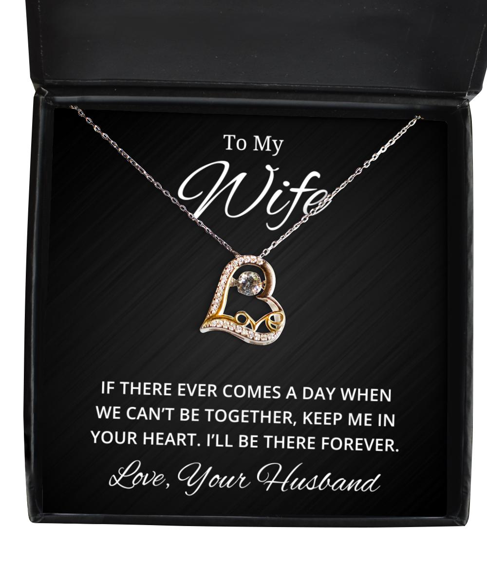 To My Wife Love Dancing Necklace, If There Ever Comes A Day, Birthday Gifts, Valentines Day Gifts From Your Husband