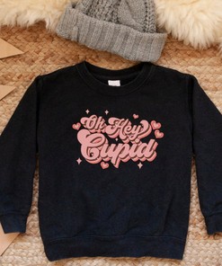 Toddler Valentine's Day Sweatshirt, Kid's Valentine's Sweatshirt, Retro Toddler Sweatshirt, Mommy and Me Matching Style