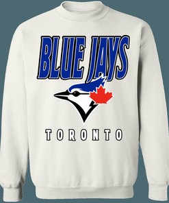 Toronto Blue Jays Retro MLB Crewneck Sweatshirt Hoodie Shirt Gifts for Fans