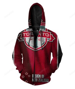 Toronto Fc Nfl Football Flag New Zealand 3D All Over Print Zip Up Hoodie Option