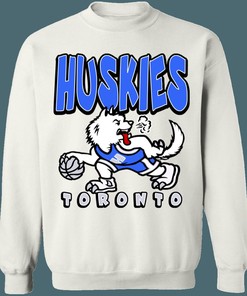 Toronto Huskies X Raptors Retro NBA Crewneck Sweatshirt Hoodie Shirt Gifts for Fans