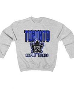 Toronto Maple Leafs BLACKOUT Retro NHL Crewneck Sweatshirt Hoodie Shirt Gifts for Fans