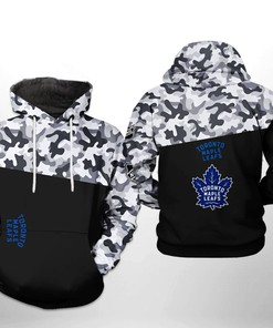Toronto Maple Leafs Nhl Camo Veteran 3D Printed Hoodie