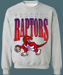 Toronto Raptors 90's Dino Retro NBA Crewneck Sweatshirt Hoodie Shirt Gifts for Fans