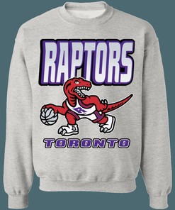 Toronto Raptors 90's Dino Vintage NBA Crewneck Sweatshirt Hoodie Shirt Gifts for Fans