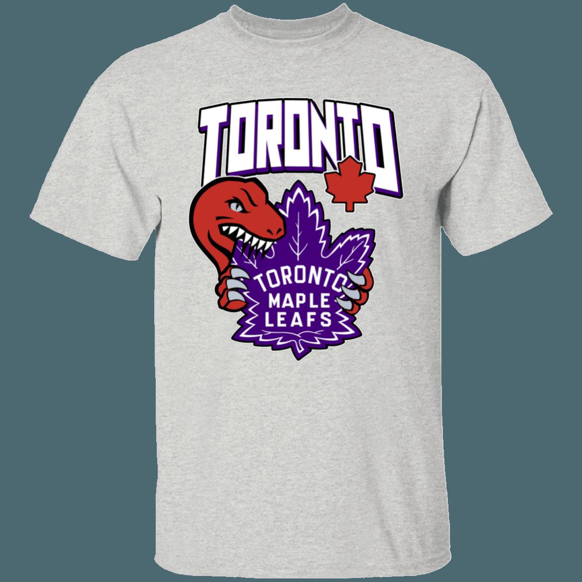 Toronto Raptors X Maple Leafs NBA NHL T-Shirt Sweatshirt Hoodie Gifts for Fans - Image 3