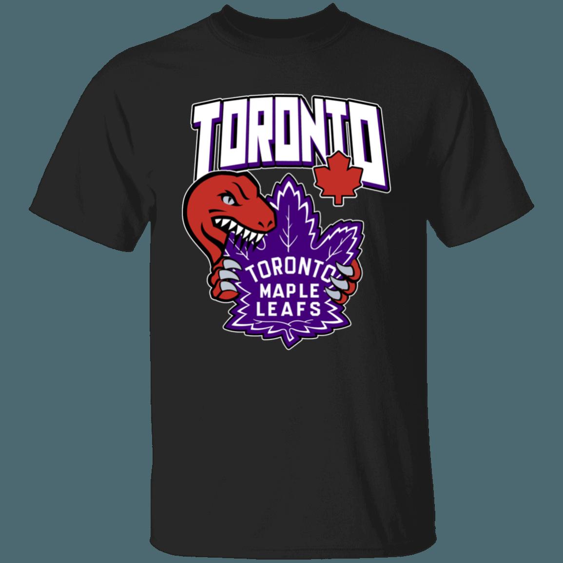 Toronto Raptors X Maple Leafs NBA NHL T-Shirt Sweatshirt Hoodie Gifts for Fans - Image 4