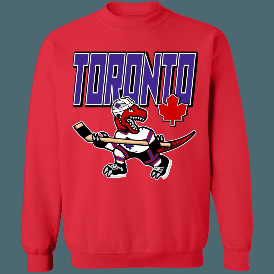 Toronto Raptors X Maple Leafs NBA X NHL Mash-Up Sweatshirt Hoodie Shirt Gifts for Fans - Image 3