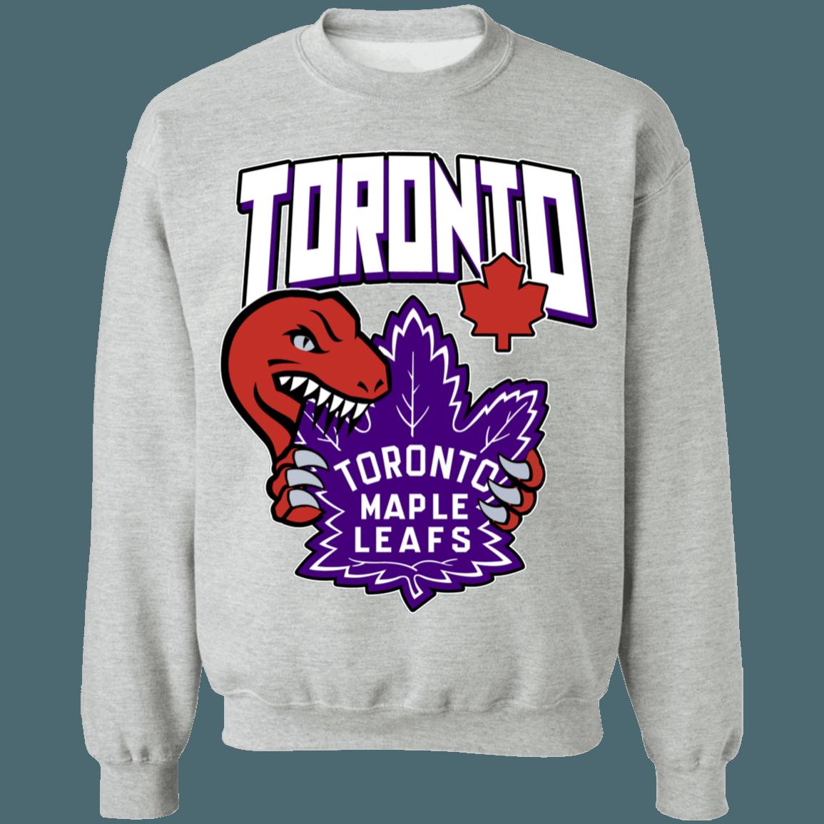 Toronto Raptors X Maple Leafs Retro NBA NHL Mash-Up Sweatshirt Hoodie Shirt Gifts for Fans