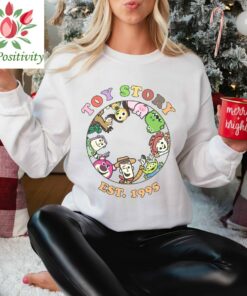 Toy Story EST 1995 Sweatshirt, Retro Toy Story Characters, Disney Friends Shirt, Woody Buzz Slinky T-Rex, Toy Story Family hoodie