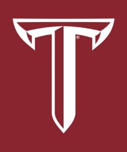 Troy Trojans Primary Logo Shirt Sweatshirt Pullover Hoodie Reprinted Full Color Full Size