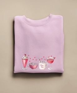 True love: Women's Valentine's Day Coffee and Love Unisex Crewneck Sweatshirt