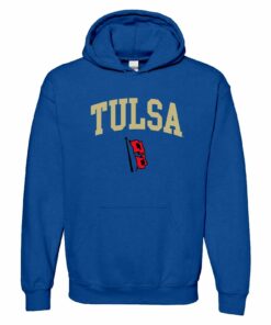 Tulsa State Hurricanes Basic Block Shirt Sweatshirt Pullover Hoodie Reprinted Full Color Full Size