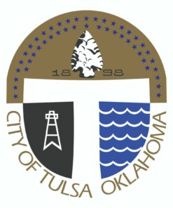 Tulsa US City Flag Basic Shirt Sweatshirt Pullover Hoodie Reprinted Full Color Full Size