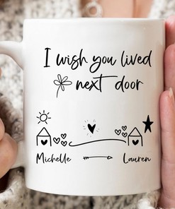 Two Friend Friendship Gift - Best Friend Gift, Bestie Name Gifts, Long Distance BFF, Unique, Best Friend Birthday