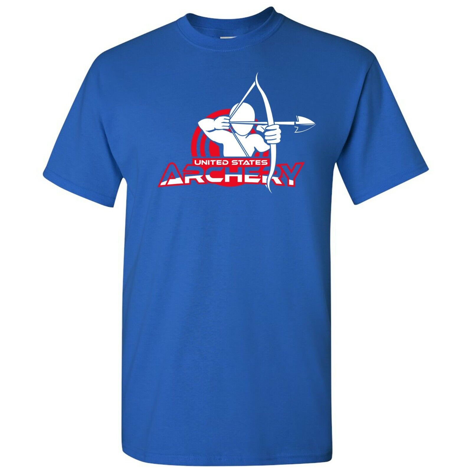 USA Archery - Bow Arrow Sports Competition Shirt Sweatshirt Pullover Hoodie Reprinted Full Color Full Size