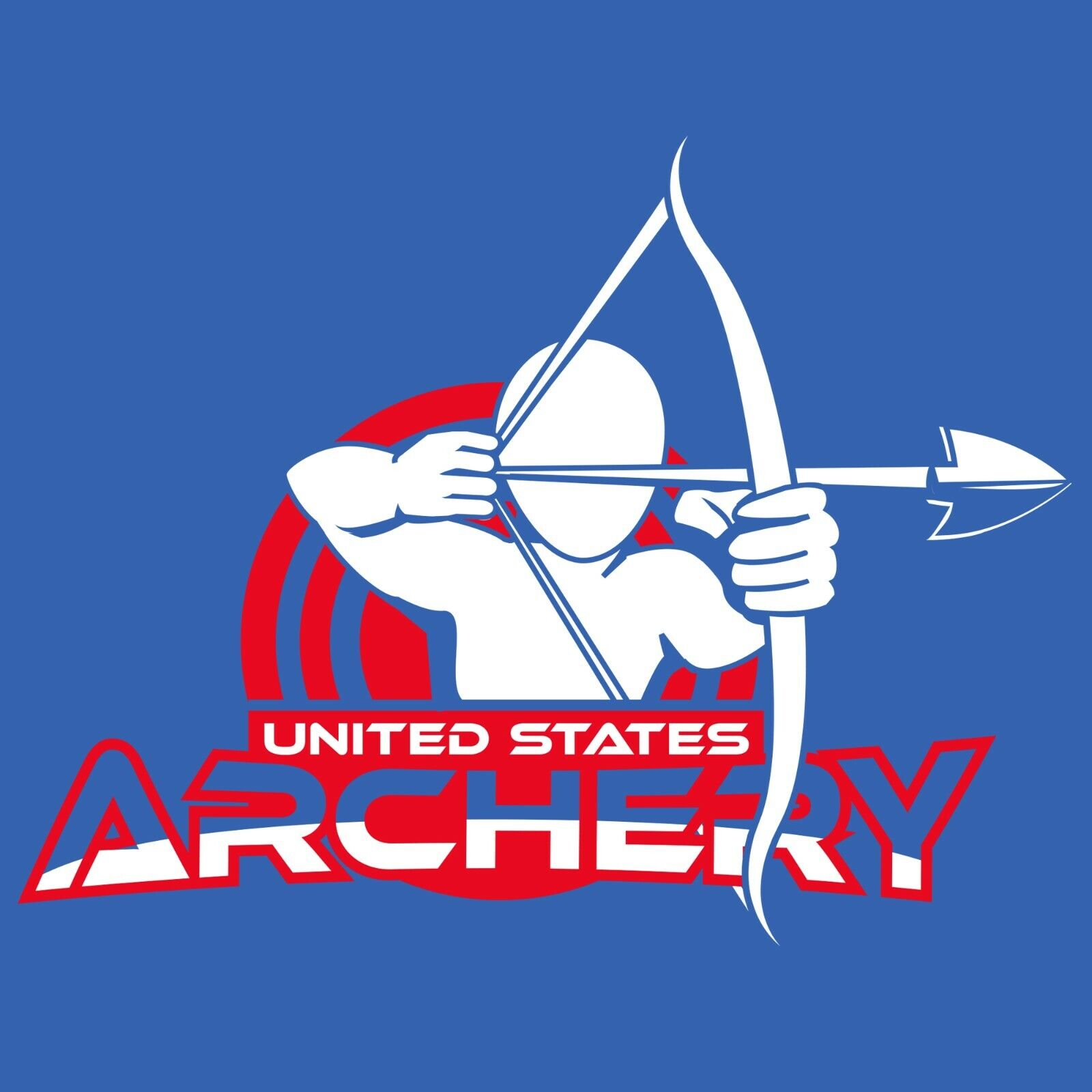 USA Archery - Bow Arrow Sports Competition Shirt Sweatshirt Pullover Hoodie Reprinted Full Color Full Size