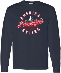 USA Freestyle Skiing - Winter Sports Shirt Sweatshirt Pullover Hoodie Reprinted Full Color Full Size