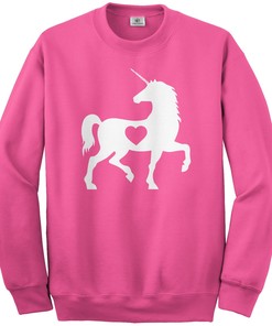 Unicorn Heart Love Unisex Youth Sweatshirt