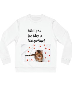 Unisex Cat Valentine Sweatshirt