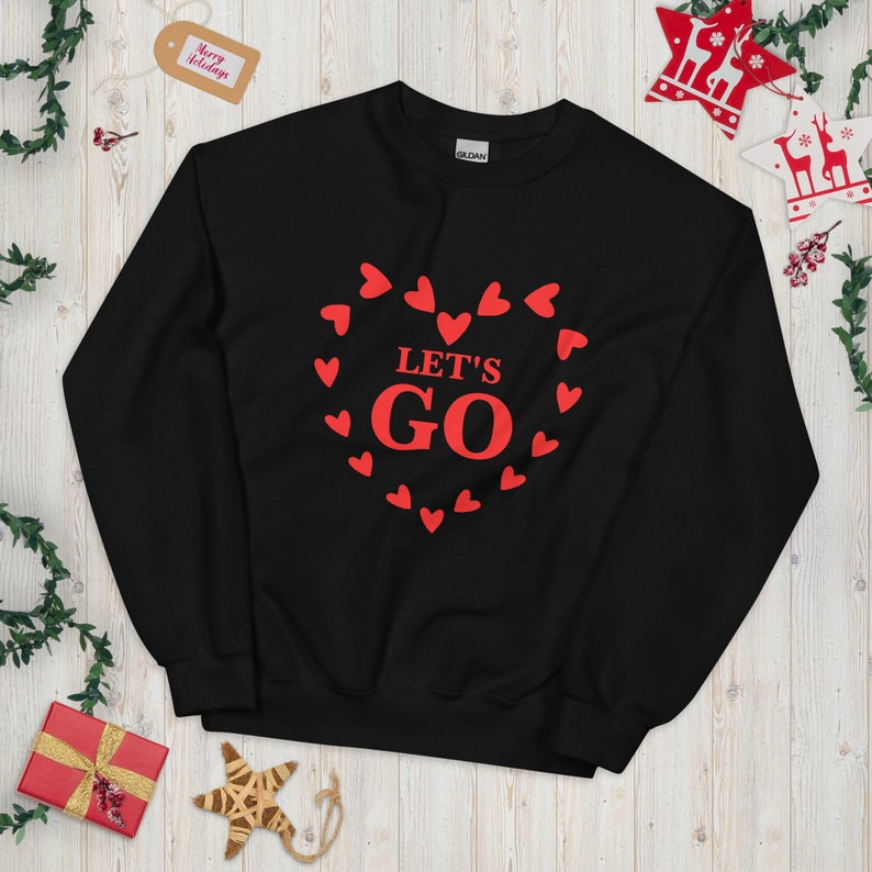Unisex Cozy Sweater With Print Design LETSGO Sweatshirt - Image 2