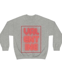 Unisex Crewneck Valentine's Sweatshirt - Electric Red Valentine