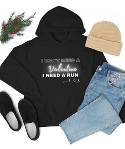 Unisex Sweatshirt, Valentines Runner Hoodie