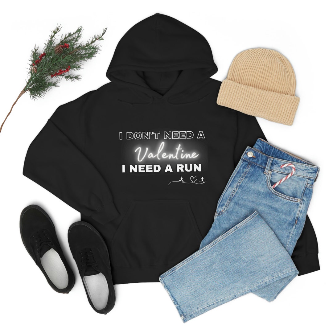 Unisex Sweatshirt, Valentines Runner Hoodie