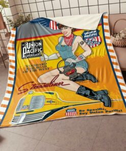 Up Union Pacific Railway Railroad Unionpacific Blanket