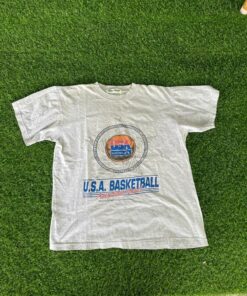 Usa Basketball Vintage Style Americans Team Tshirt Sweatshirt Hoodie Crewneck Sweatshirt Pullover Reprinted Full Color Full Size Gifts for NBA Fans