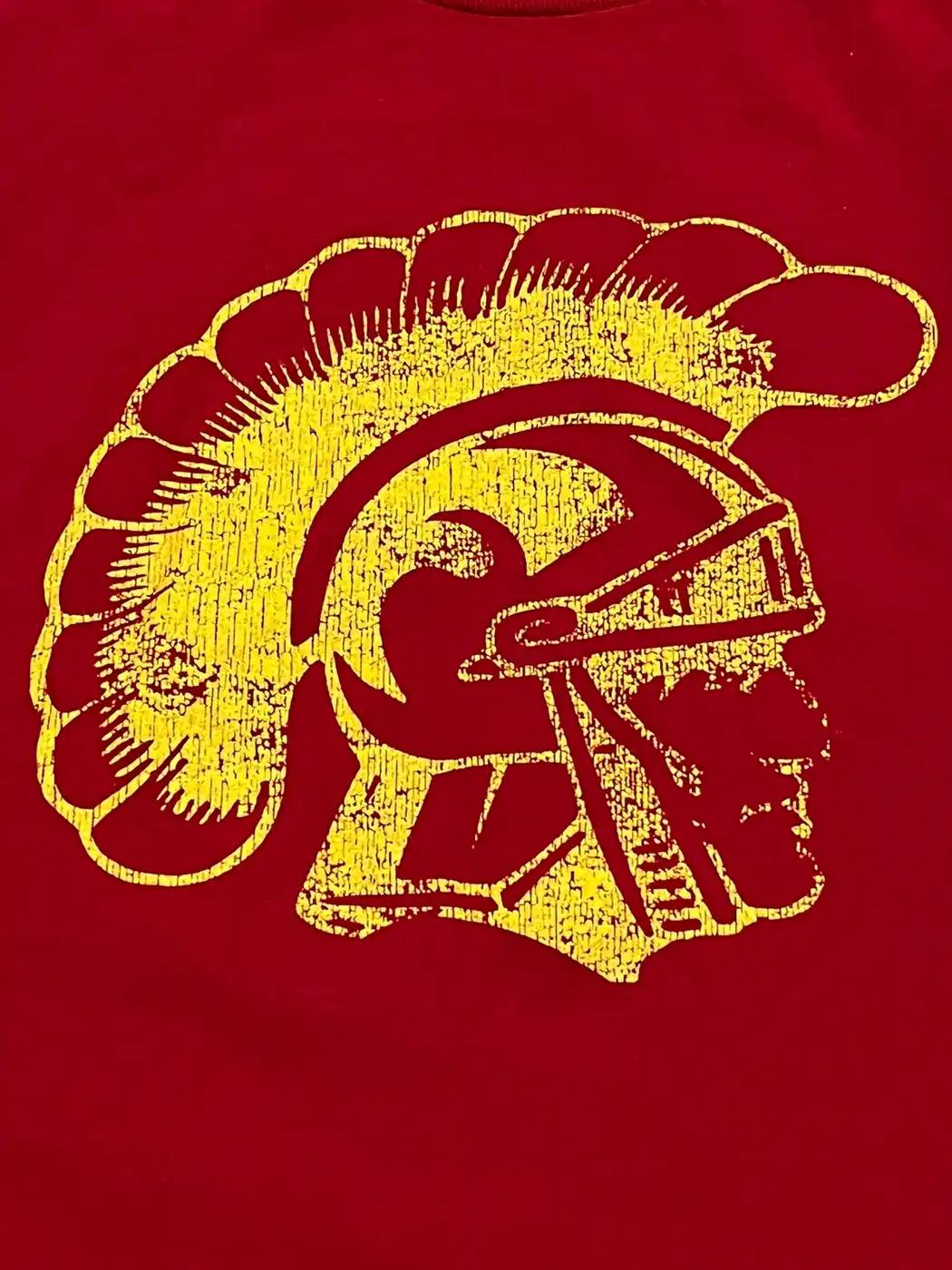 Usc Trojans Red T-Shirt Sweatshirt Pullover Hoodie Reprinted Full Color Full Size Gift For NCAA Fans - Image 2