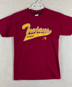 Usc Trojans Vintage Style T-Shirt Sweatshirt Pullover Hoodie Reprinted Full Color Full Size Gift For NCAA Fans